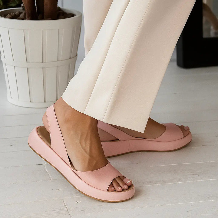 Orthopaedic Wedge Slingback Sandal - Arch Support Plantar Fasciitis