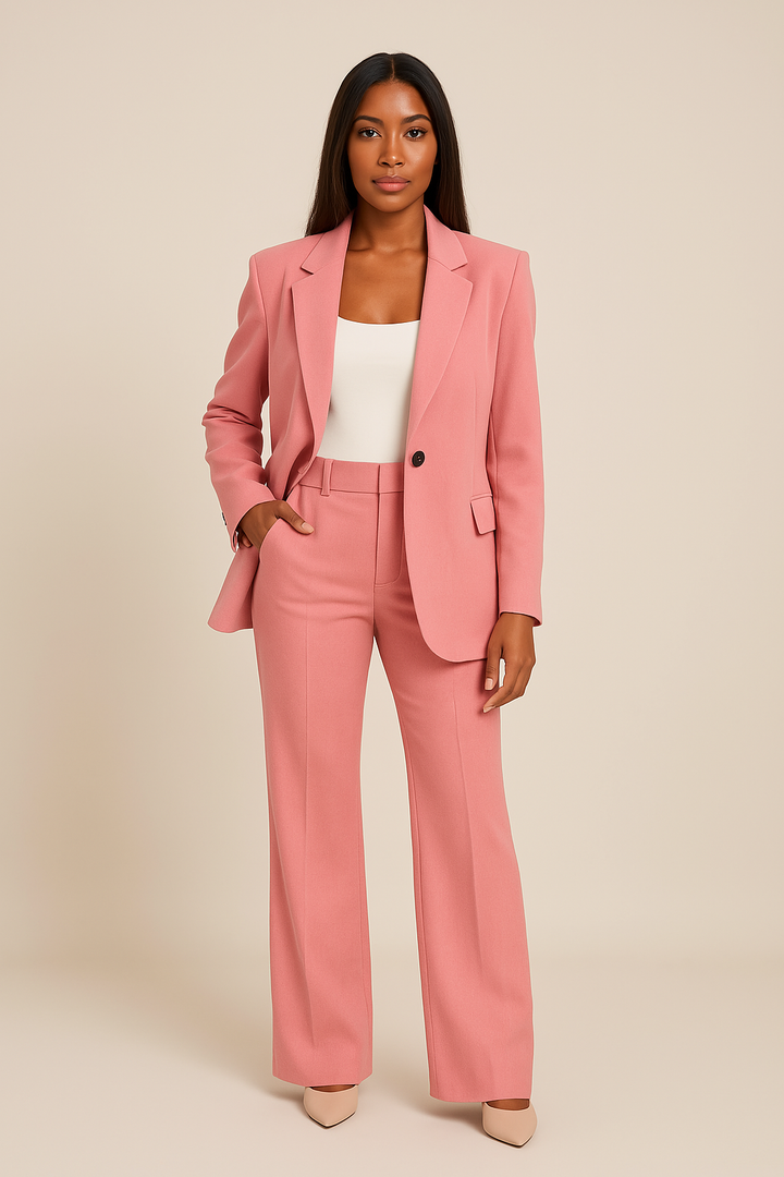 Women's Blazer Set Tailored Trousers - Wedding Guest Occasion