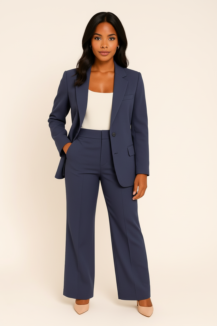 Women's Blazer Set Tailored Trousers - Wedding Guest Occasion