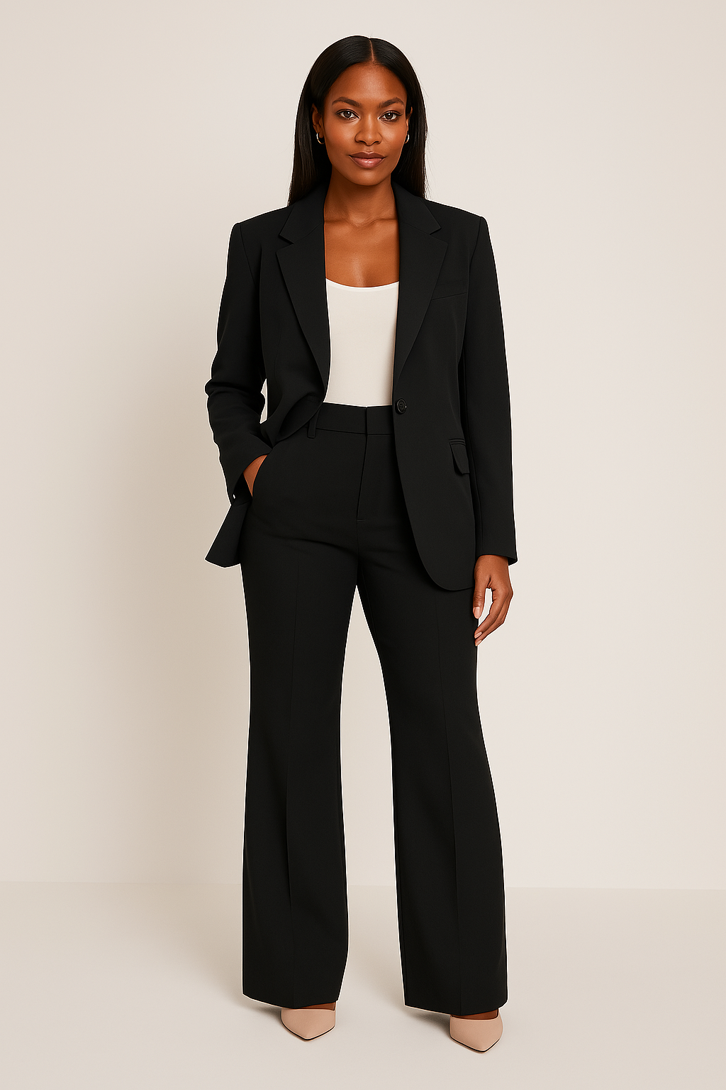 Women's Blazer Set Tailored Trousers - Wedding Guest Occasion