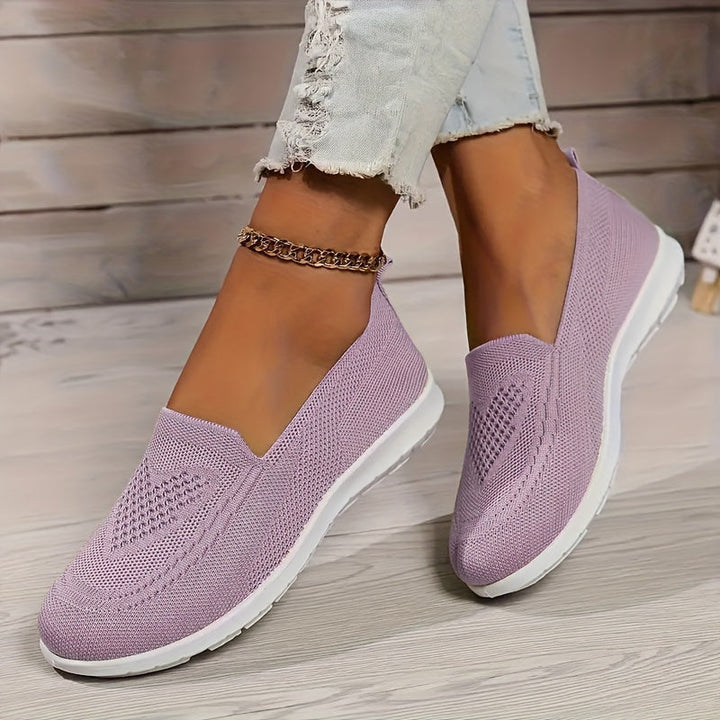 Slip-On Mesh Orthopedic Trainers Women - Cushioned Breathable Low-Top