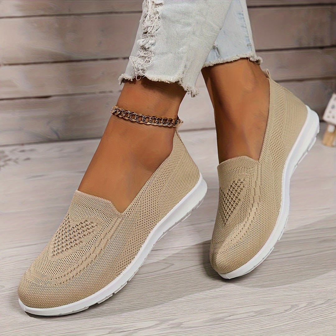 Slip-On Mesh Orthopedic Trainers Women - Cushioned Breathable Low-Top