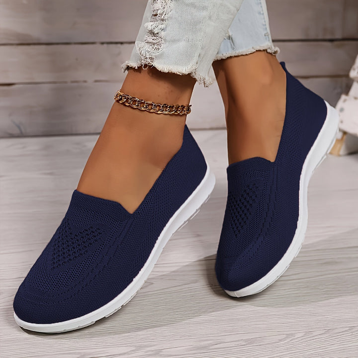 Slip-On Mesh Orthopedic Trainers Women - Cushioned Breathable Low-Top