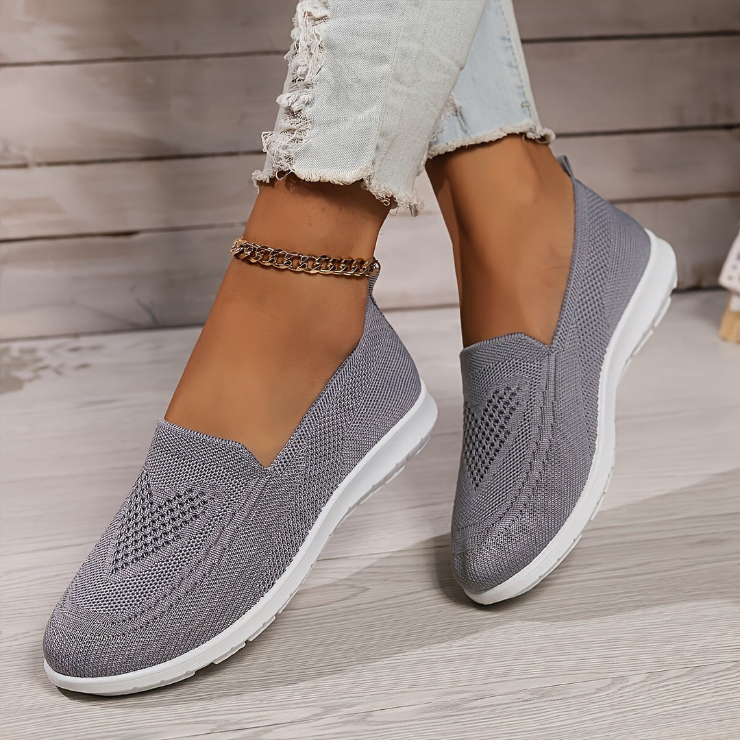 Slip-On Mesh Orthopedic Trainers Women - Cushioned Breathable Low-Top