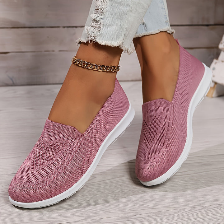Slip-On Mesh Orthopedic Trainers Women - Cushioned Breathable Low-Top