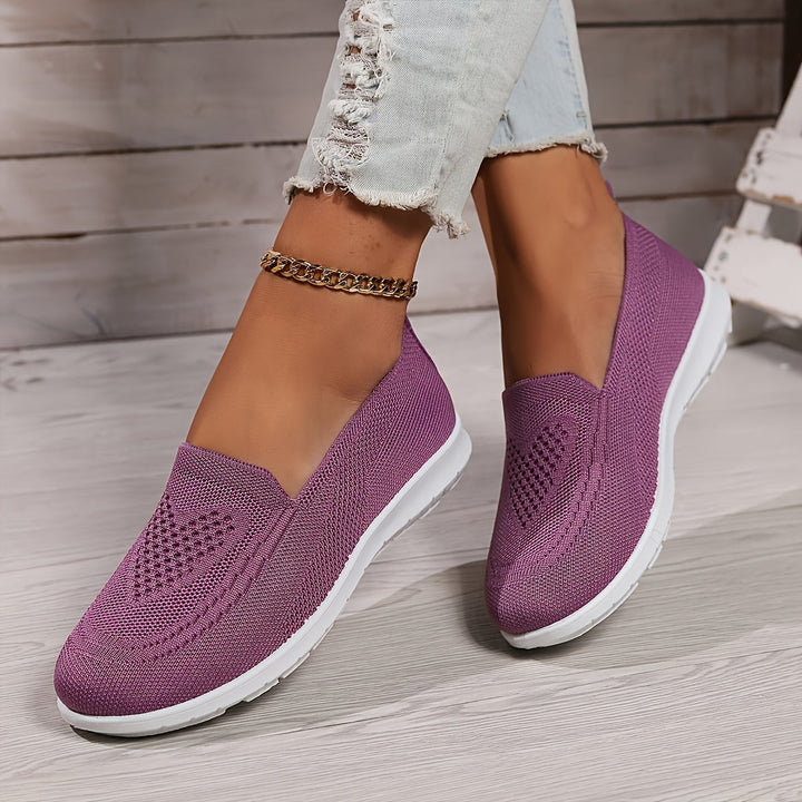 Slip-On Mesh Orthopedic Trainers Women - Cushioned Breathable Low-Top