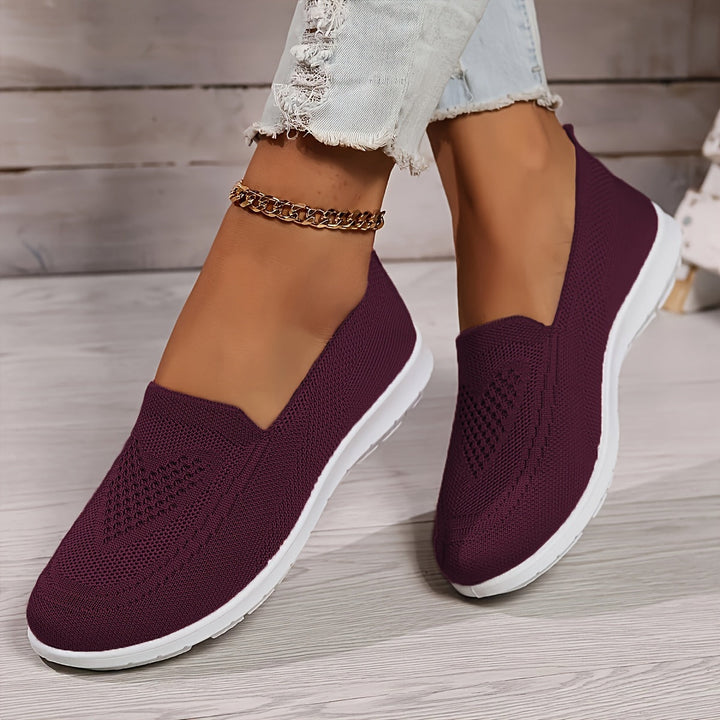 Slip-On Mesh Orthopedic Trainers Women - Cushioned Breathable Low-Top
