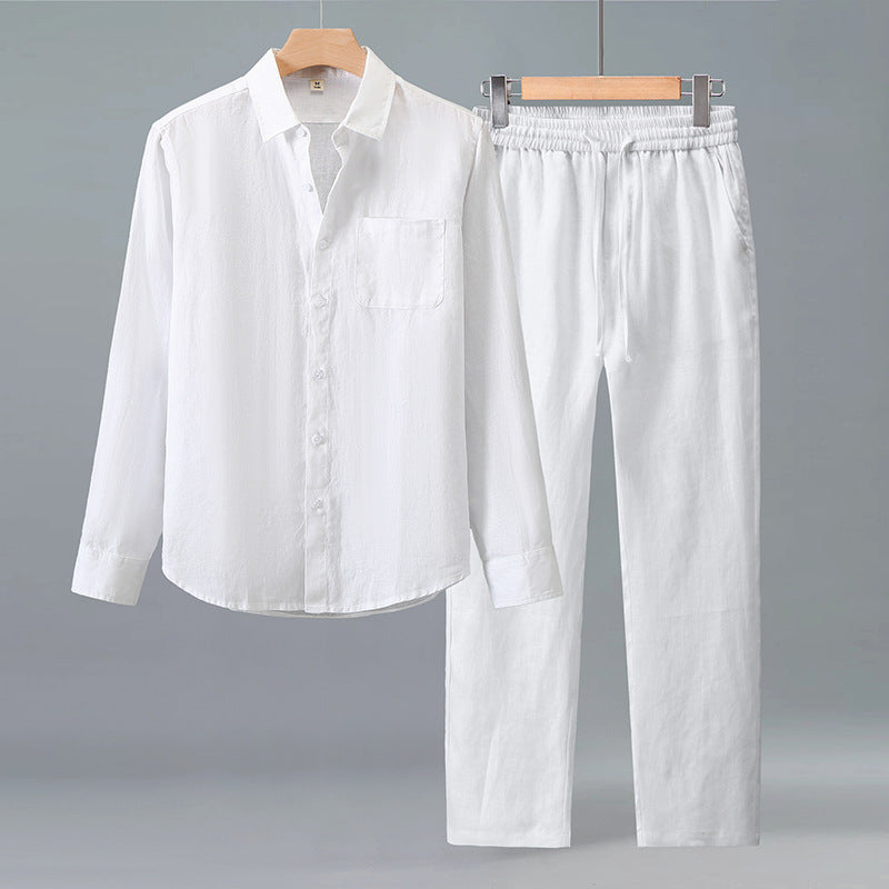 Men’s Linen Set - Lightweight Breathable Summer Outfit