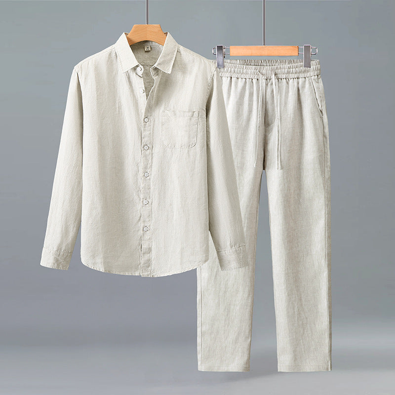 Men’s Linen Set - Lightweight Breathable Summer Outfit