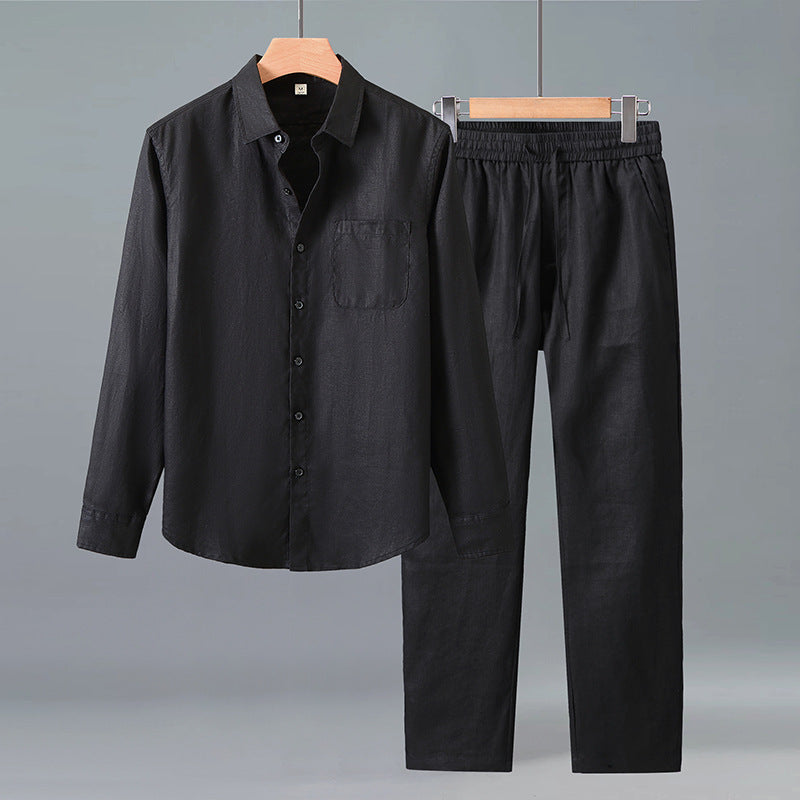 Men’s Linen Set - Lightweight Breathable Summer Outfit