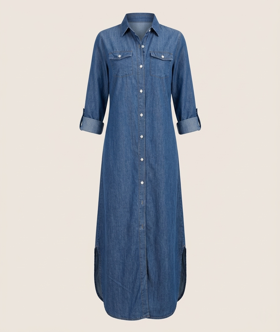 Women’s Loose Maxi Dress - Casual Classic Dress