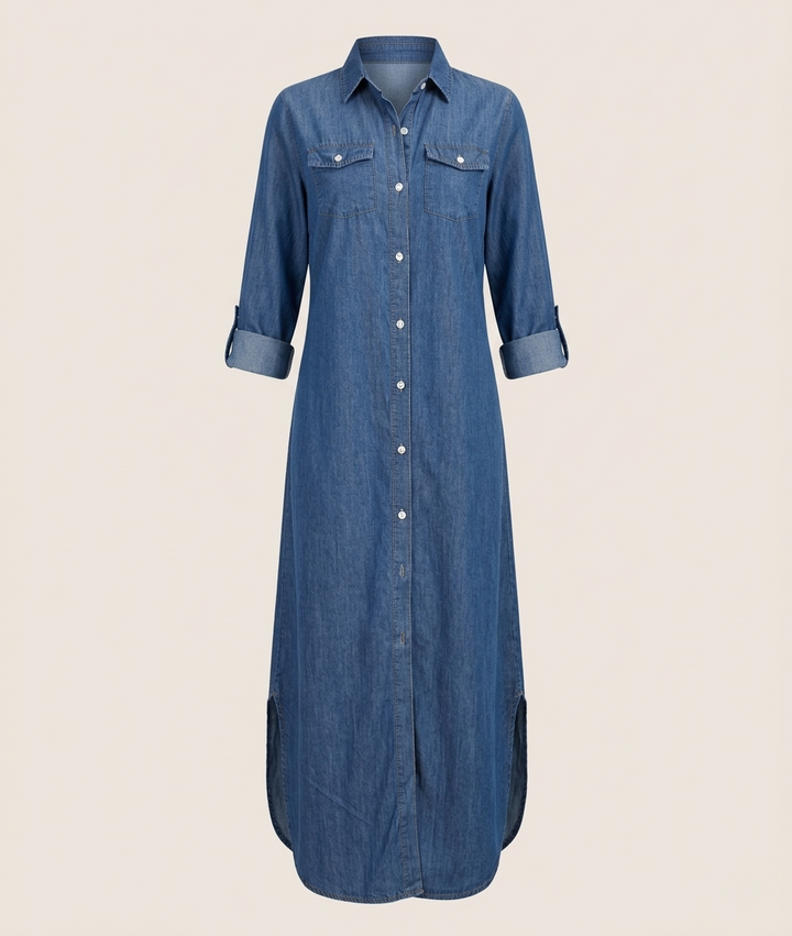 Women’s Loose Maxi Dress - Casual Classic Dress