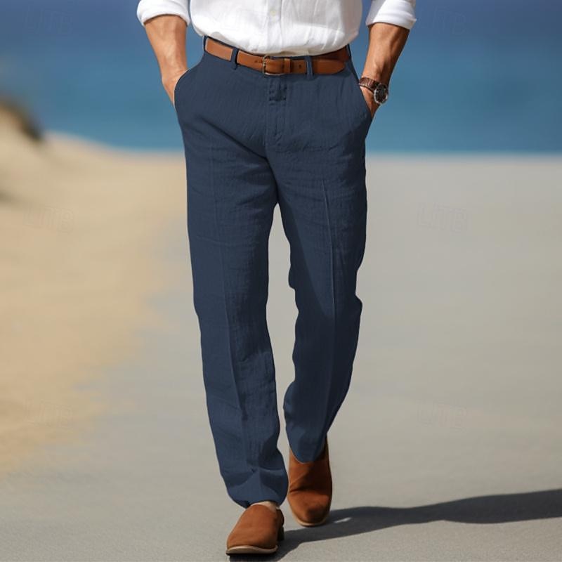 Men’s Linen Pants - Tailored Linen Summer