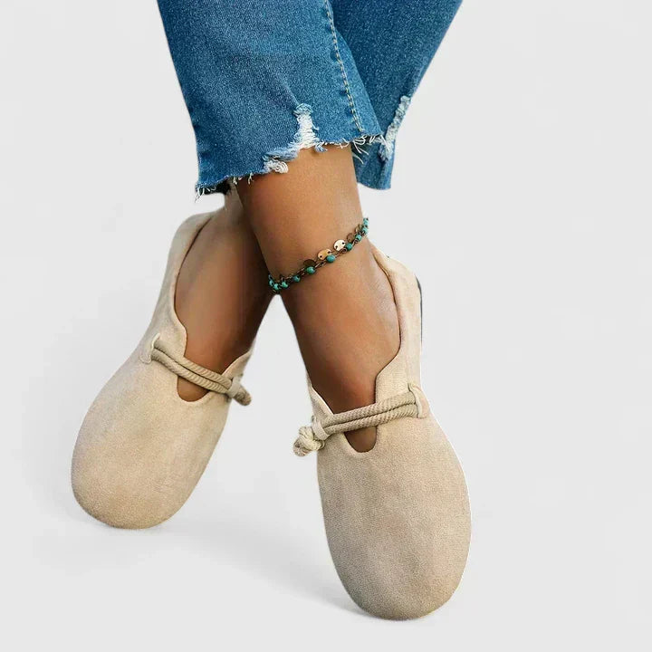 Orthopedic Wide Toe Box Loafer - Cushioned Flat Shoe