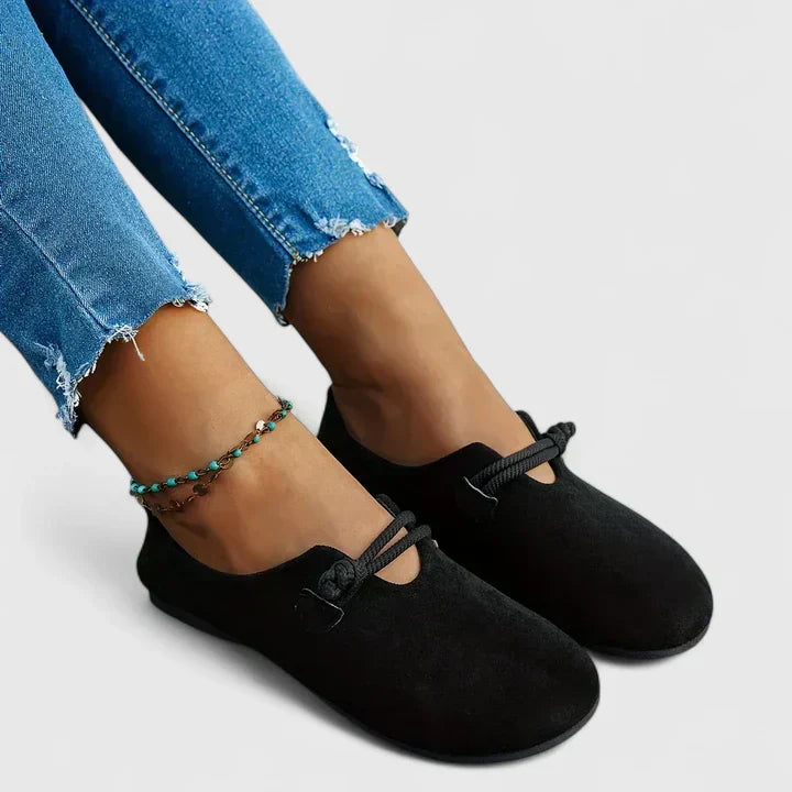 Orthopedic Wide Toe Box Loafer - Cushioned Flat Shoe