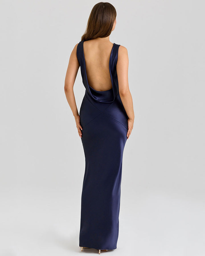 Women’s Satin Dress - Mermaid Floor Length