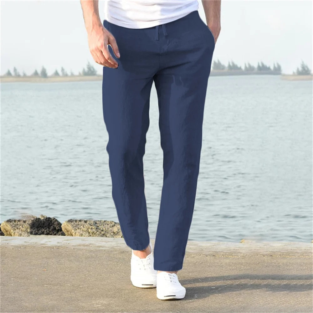 Men's Linen Trousers - Wedding Guest & Garden Party