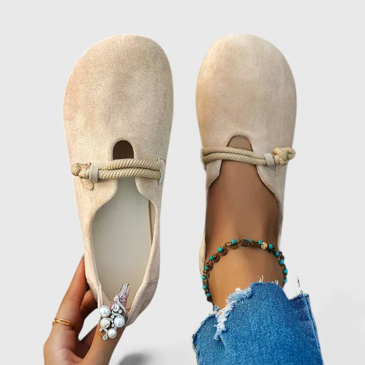Orthopedic Wide Toe Box Loafer - Cushioned Flat Shoe