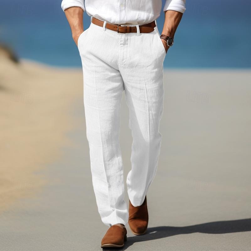 Men’s Linen Pants - Tailored Linen Summer