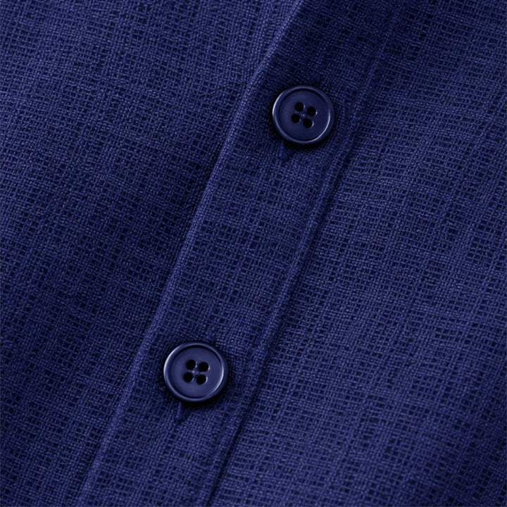 Men's Linen Shirt - Lightweight Breathable Summer Button-Up