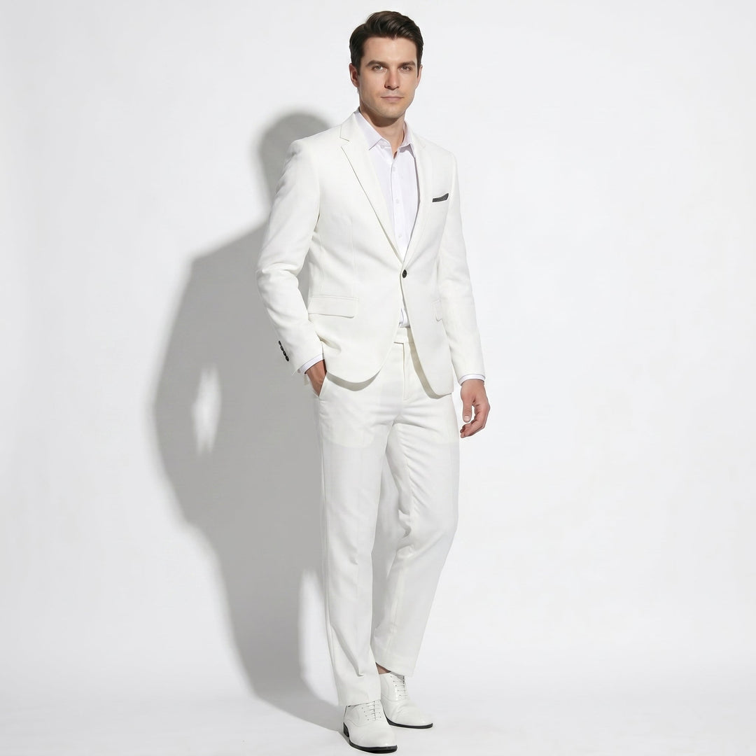 Men's Slim Fit Wedding Suit - Two Piece Tailored