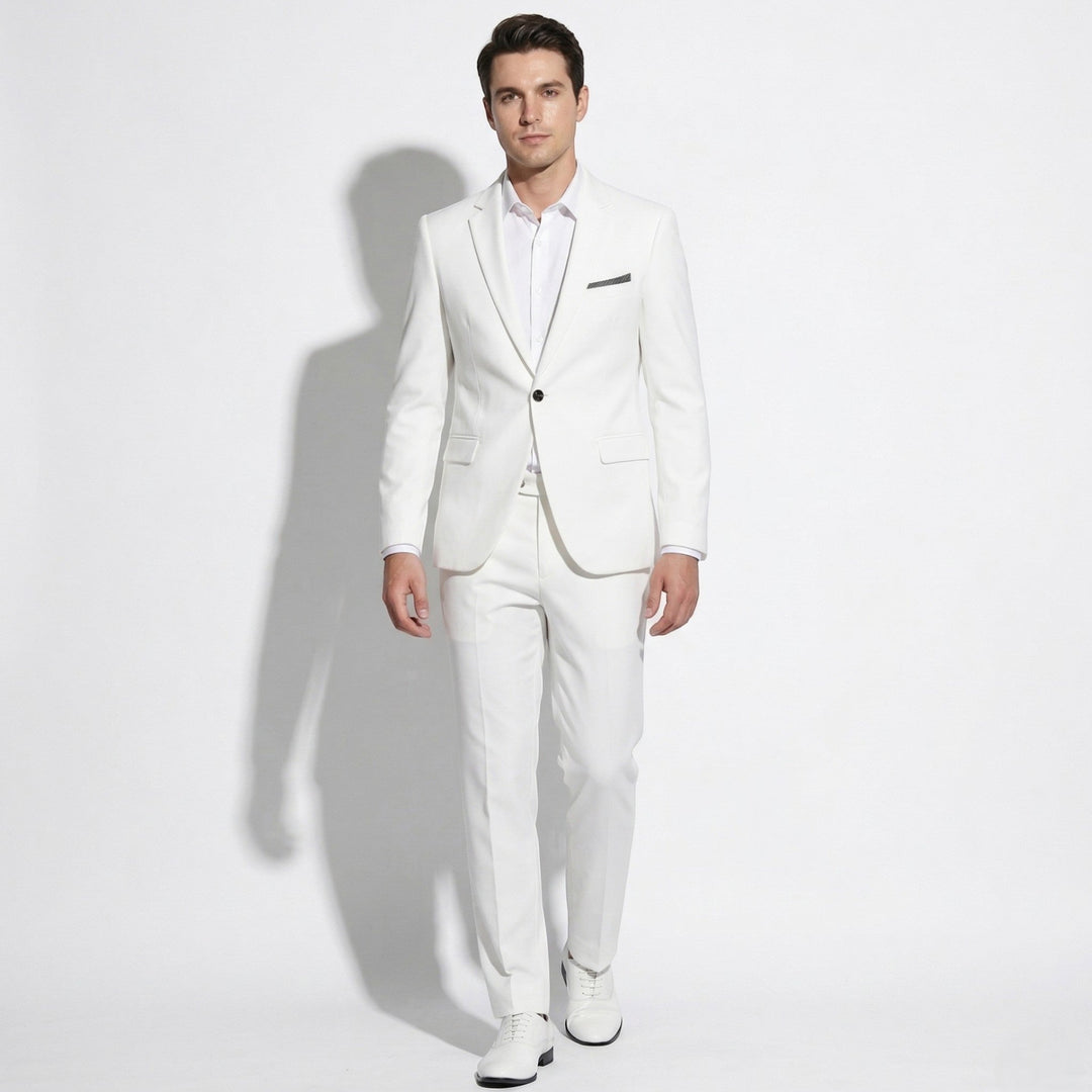 Men's Slim Fit Wedding Suit - Two Piece Tailored
