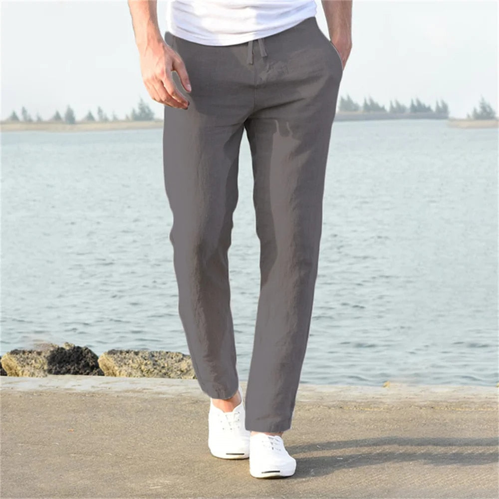 Men's Linen Trousers - Wedding Guest & Garden Party