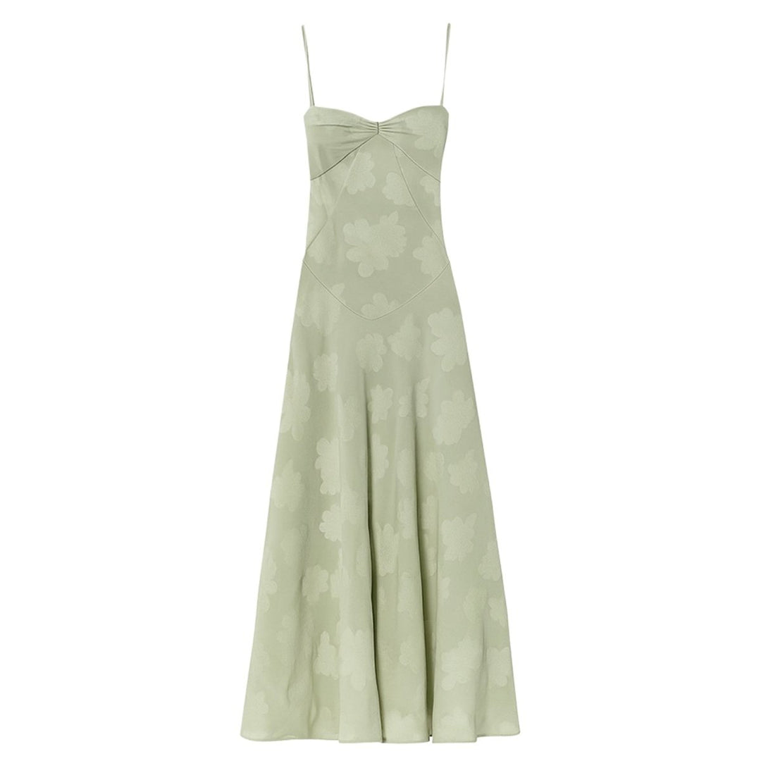 Butterfly Maxi Dress - Bustier Spaghetti Strap Wedding Guest