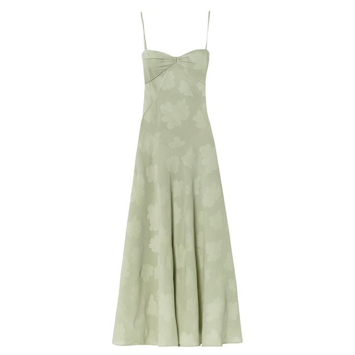 Butterfly Maxi Dress - Bustier Spaghetti Strap Wedding Guest