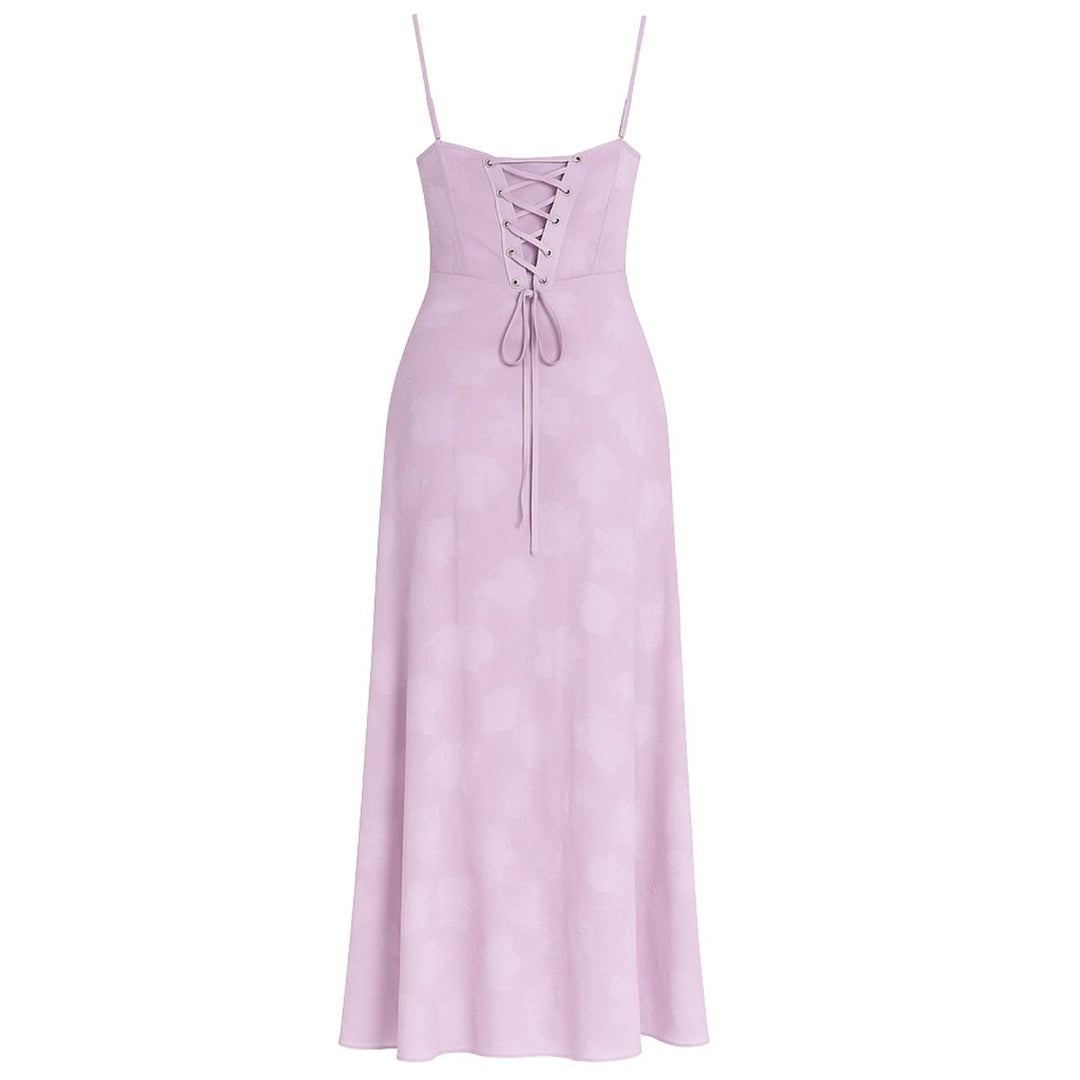 Butterfly Maxi Dress - Bustier Spaghetti Strap Wedding Guest