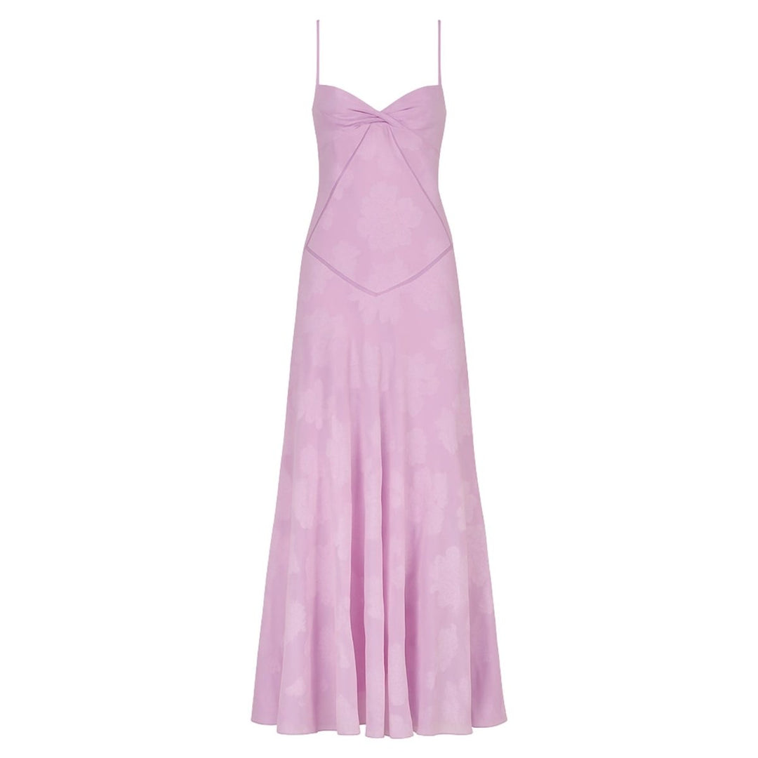 Butterfly Maxi Dress - Bustier Spaghetti Strap Wedding Guest