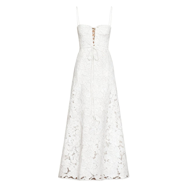 Butterfly Maxi Dress - Bustier Spaghetti Strap Wedding Guest