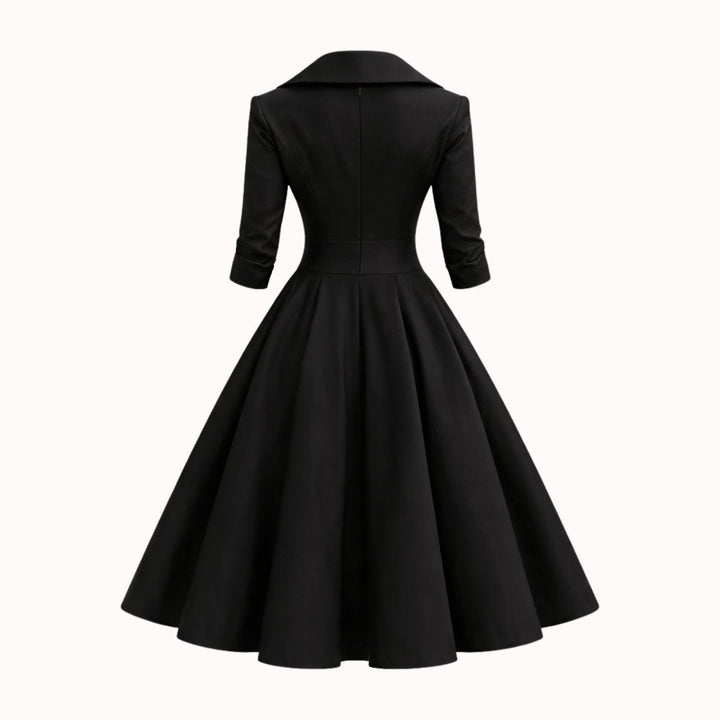 Women’s Satin Fit & Flare Midi Dress – Wedding Guest