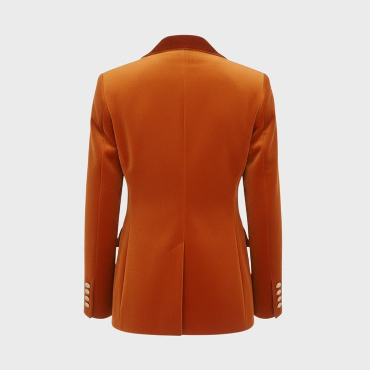 Women's Velvet Blazer Slim Fit - Satin Lapel Formal Occasion