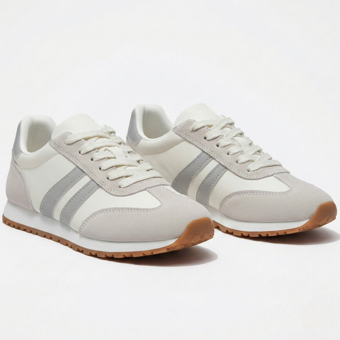 Orthopedic Trainers Women - Suede Retro Lace-Up