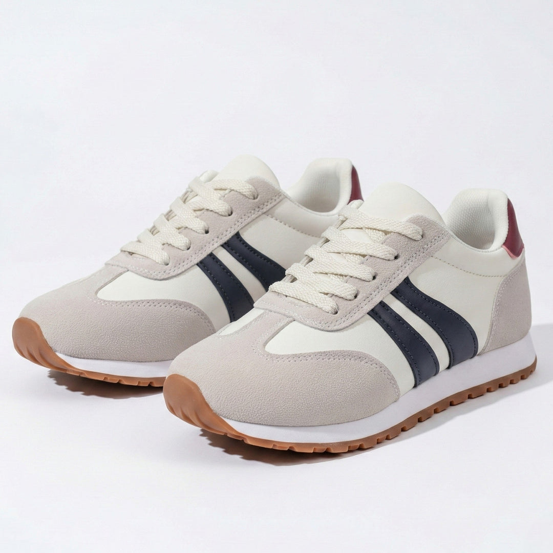 Orthopedic Trainers Women - Suede Retro Lace-Up