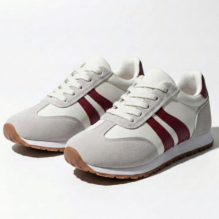 Orthopedic Trainers Women - Suede Retro Lace-Up