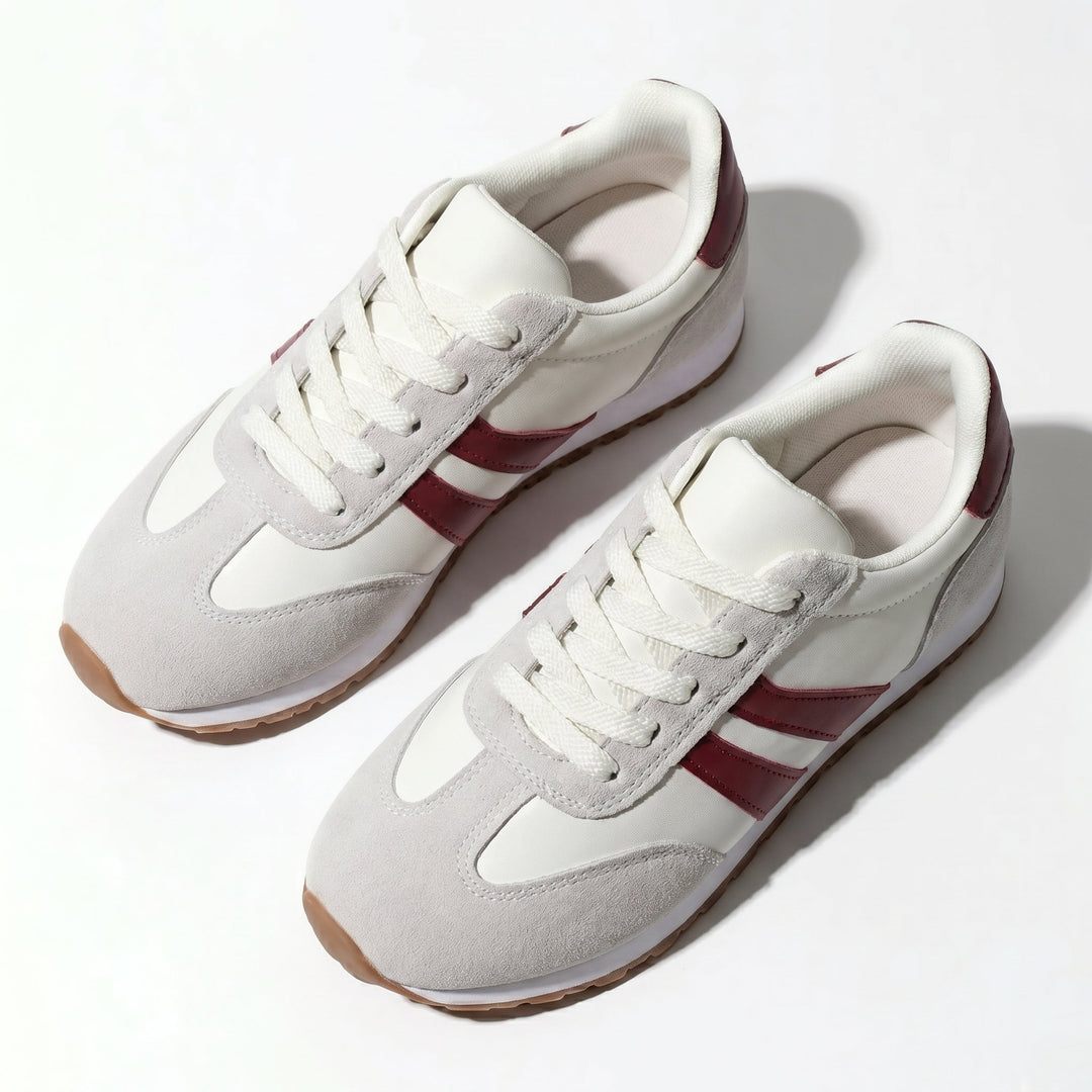 Orthopedic Trainers Women - Suede Retro Lace-Up