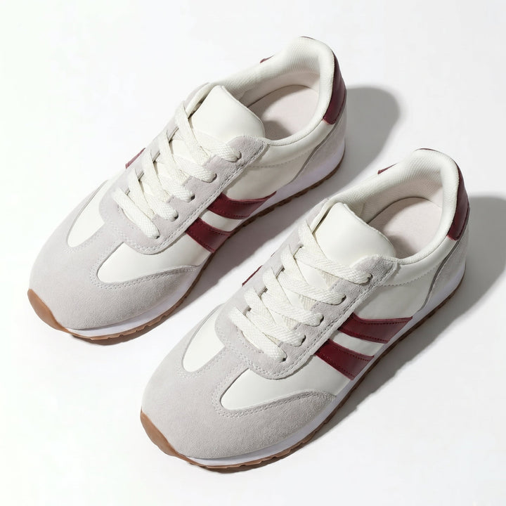 Orthopedic Trainers Women - Suede Retro Lace-Up