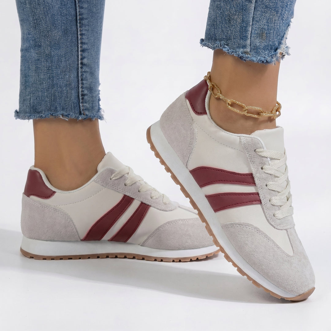 Orthopedic Trainers Women - Suede Retro Lace-Up