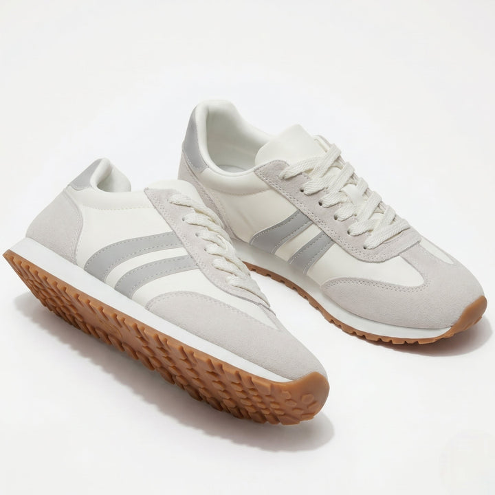 Orthopedic Trainers Women - Suede Retro Lace-Up