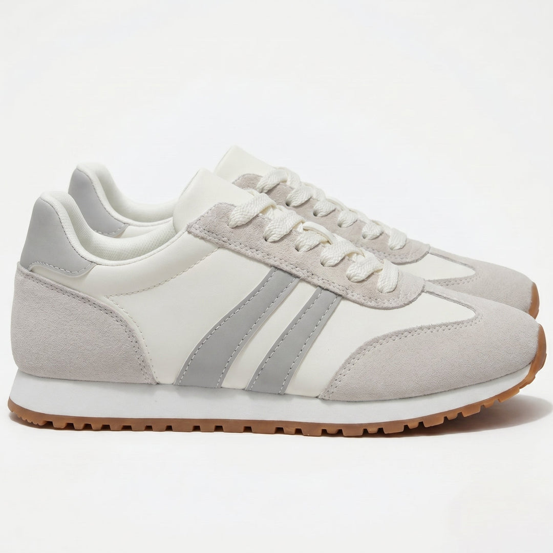 Orthopedic Trainers Women - Suede Retro Lace-Up