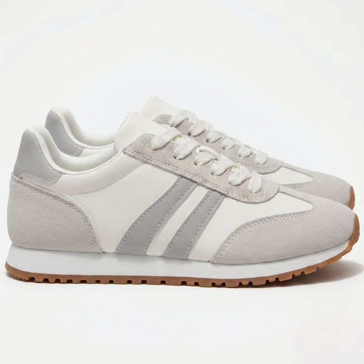 Orthopedic Trainers Women - Suede Retro Lace-Up