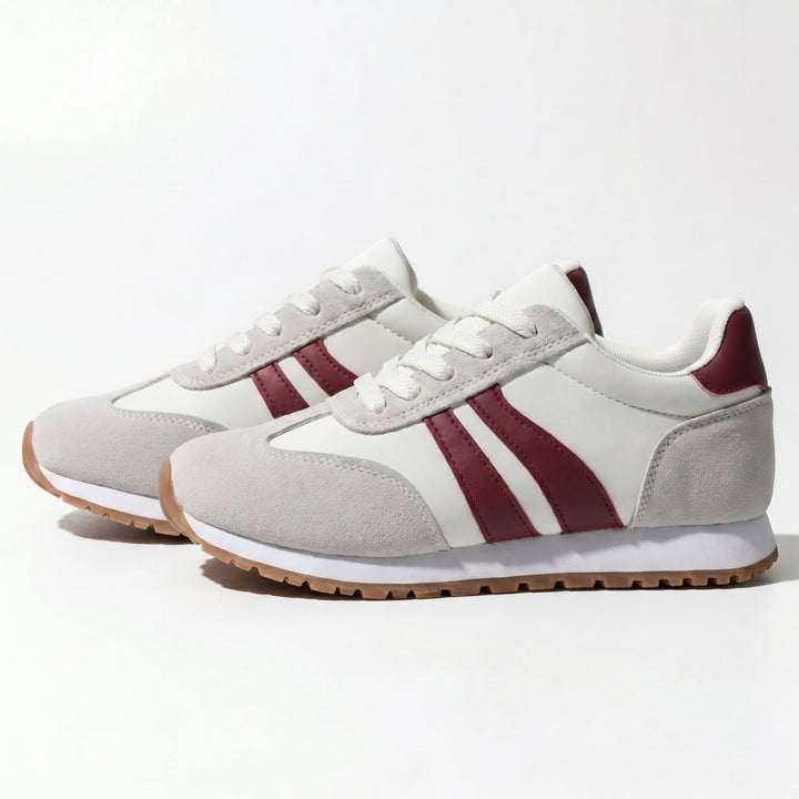 Orthopedic Trainers Women - Suede Retro Lace-Up