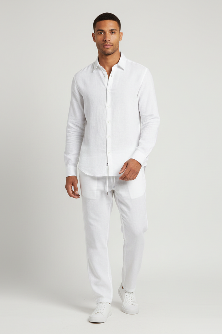 Men’s Linen Set - Lightweight Breathable Summer Outfit