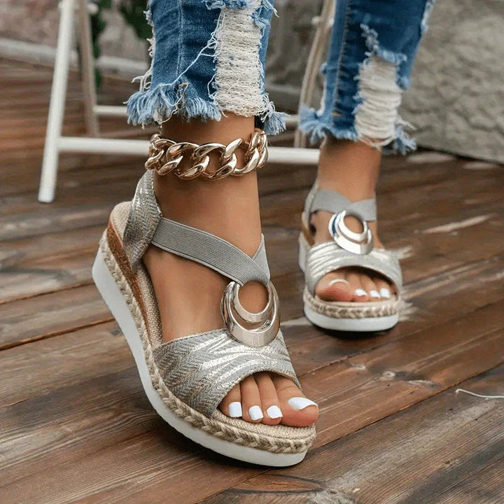 Orthopedic Wedge Sandals Women – Platform Espadrille Slip-On Summer