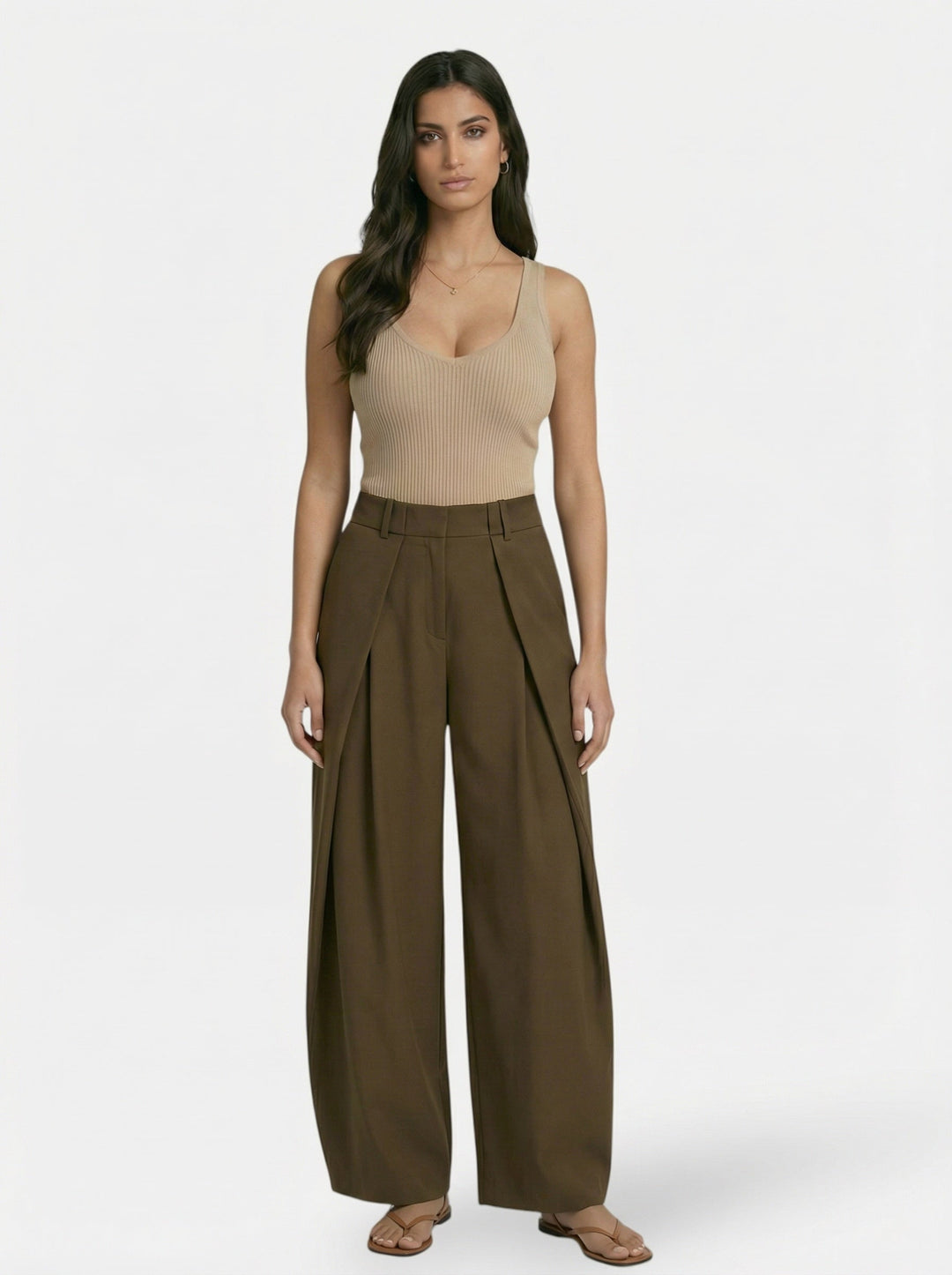 Women’s Sloane Signature - Deep-Fold Wide Trouser