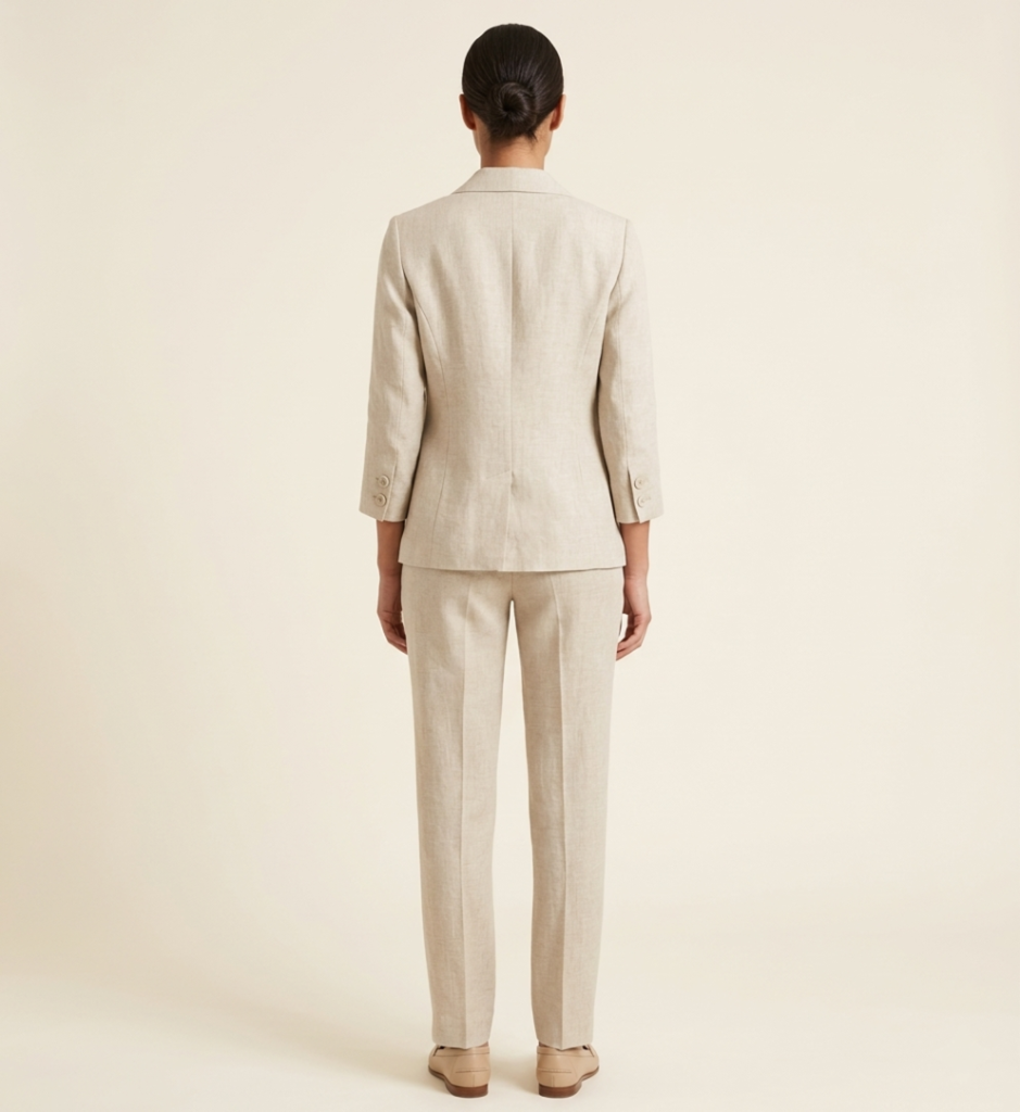 Women’s Linen Blazer - Lightweight Summer Workwear Jacket