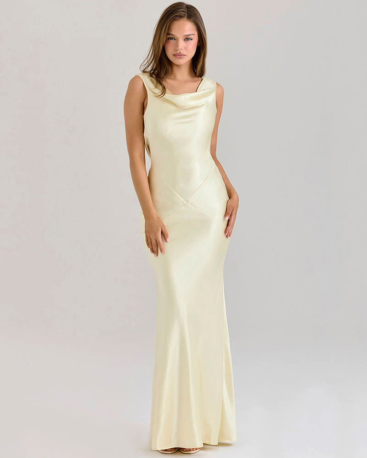 Women’s Satin Dress - Mermaid Floor Length
