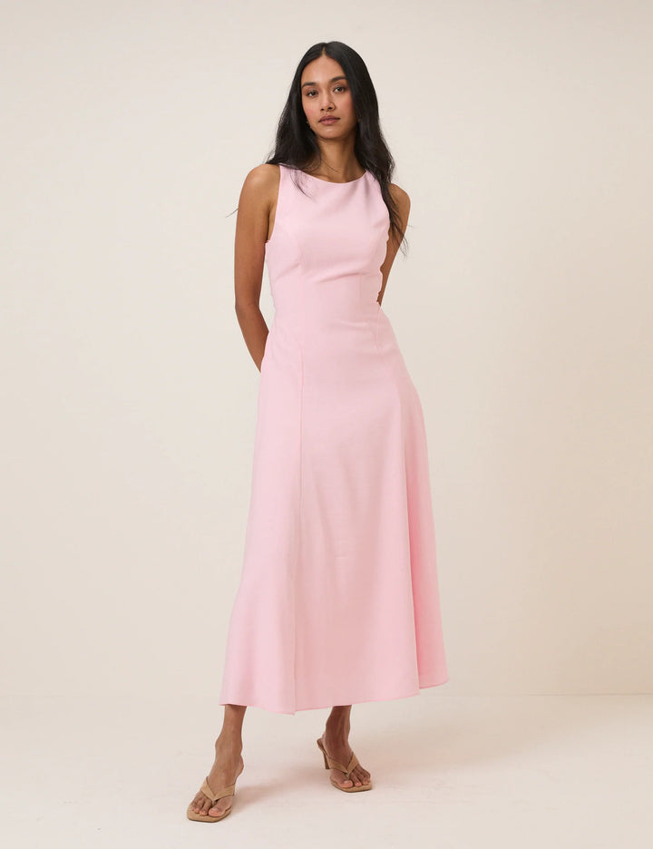 Women’s Midi Dress - Elegant Slim Fit Classic